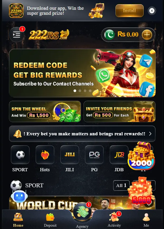 222RS Game Download APK (Real Earning App) in Pakistan

