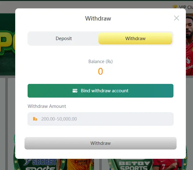 Withdrawal Method